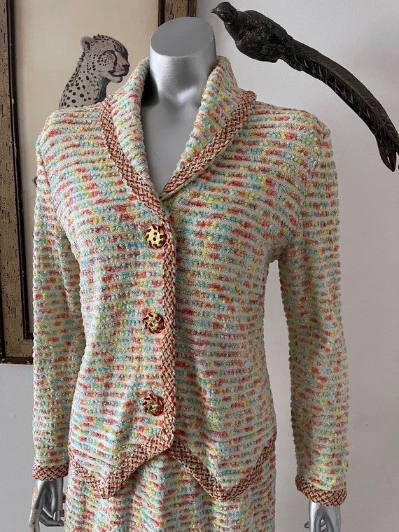 Steve Fabrikant 90s Pastel Chenille Knit Signature