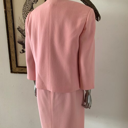Pretty in Pink Oscar de la shops Renta Dress and Jacket Set