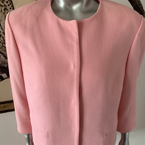 Pretty in Pink Oscar de la shops Renta Dress and Jacket Set