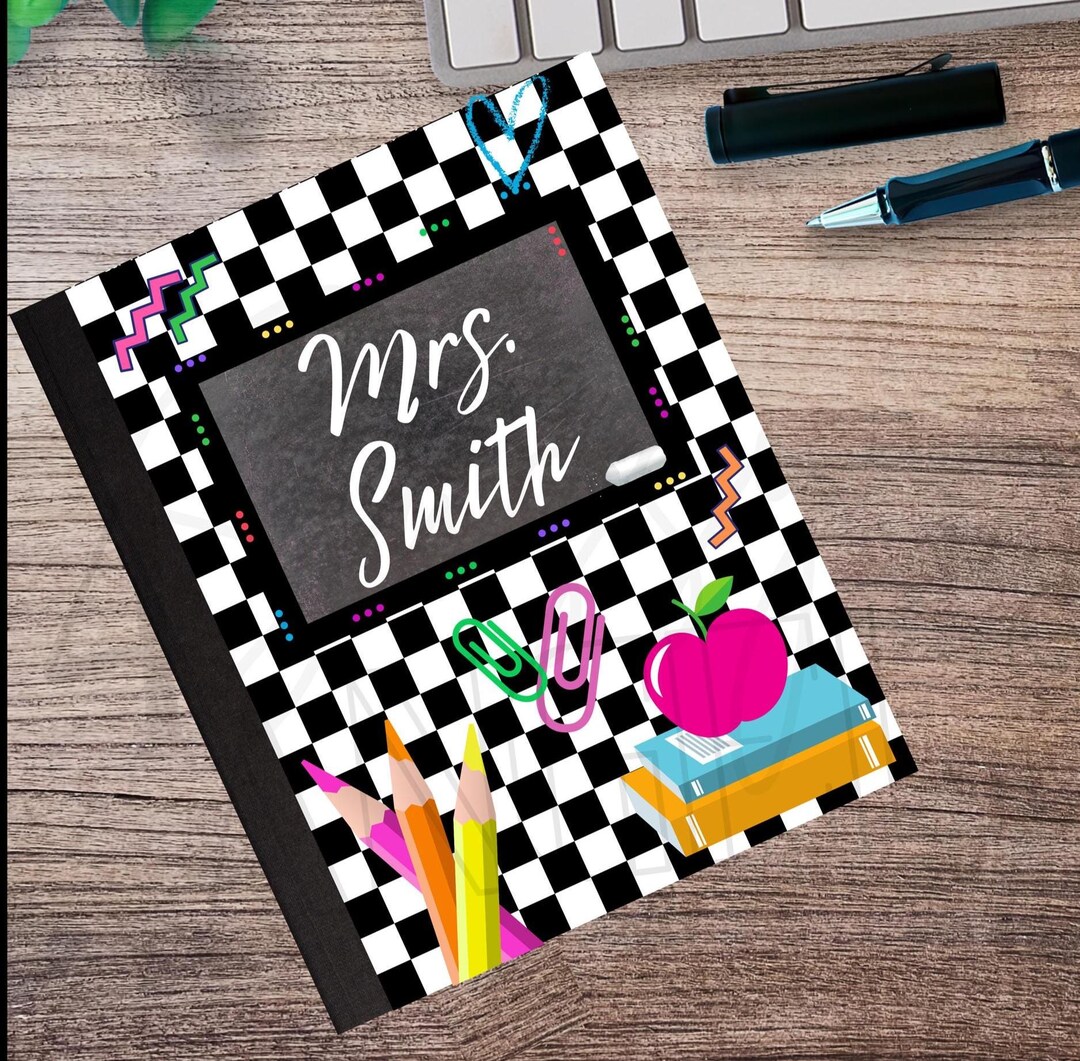 Composition Notebook Cover, School, Chalkboard, PNG, Digital File Only ...