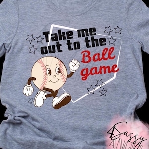 Take me out to the ball game, PNG, digital file only, baseball