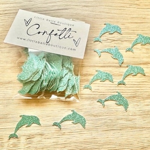 Glitter Dolphin Confetti, Dolphin Table Scatter, Sea Animals, Under The Sea, Dolphin Party, Dolphin Birthday, Dolphin Decor, Ocean Animals