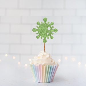 READY TO SHIP Glitter Virus Cupcake Toppers, Germs, Bacteria, Science Party, Germ Decor, Mad Scientist, Spore, Doctor Party, Virus Decor