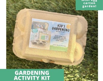 Kid’s Gardening Activity Kit, Gardening Craft and Activity Kit for kids, Plant Growing Kit, Plant Pot Decorating Kit, Kids Plant Kit