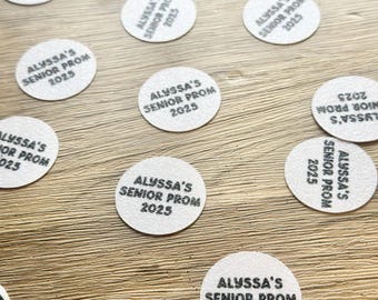 Personalized Printed Glitter Confetti, Custom Confetti Circles, Birthday Party, Wedding Decor, Baby Shower, Celebration Table Scatter
