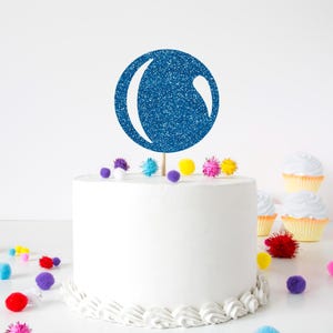 Glitter Bubble Cake Topper, Glitter Cake Decor, Party Cake Topper