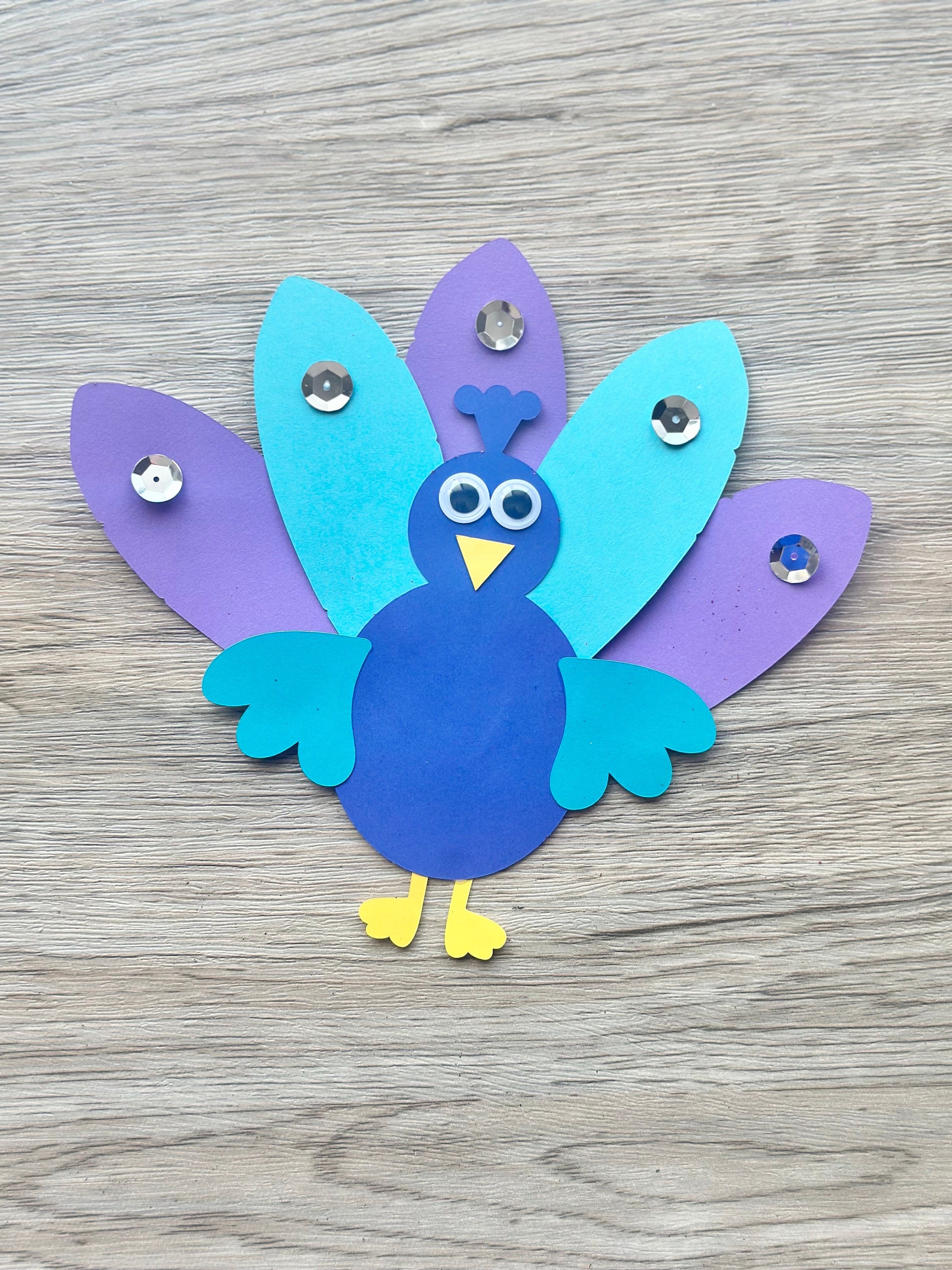 Peacock Paper Craft Kit Peacock Arts & Crafts Kit for Kids Peacock ...
