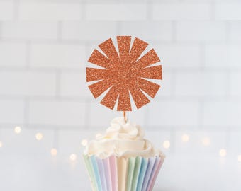 Glitter Pom Pom Cupcake Toppers, Cheer Party, Cheer Squad, Cheerleaders, Cheer Birthday, Cheerleading, Go Fight Win, Cheer Pom Poms