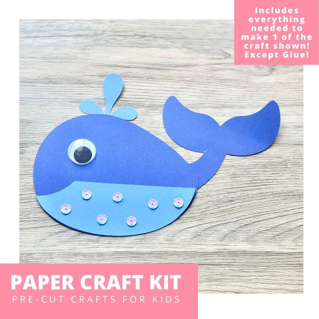 Blue Whale Paper Craft Kit, Summer Arts & Crafts Kit For Kids, Ocean…