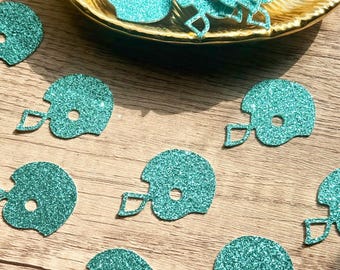 Glitter Football Helmet Confetti, Football Bowl Party, Game Day Birthday, Tailgate, Sports Party, Touchdown, Team Spirit, College