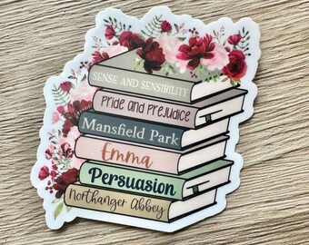 Jane A Books Vinyl Sticker