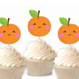 Printed Cutie Cupcake Toppers, Printed Little Cutie Cupcake Toppers, Printed Cutie Party Decorations, Event Decor