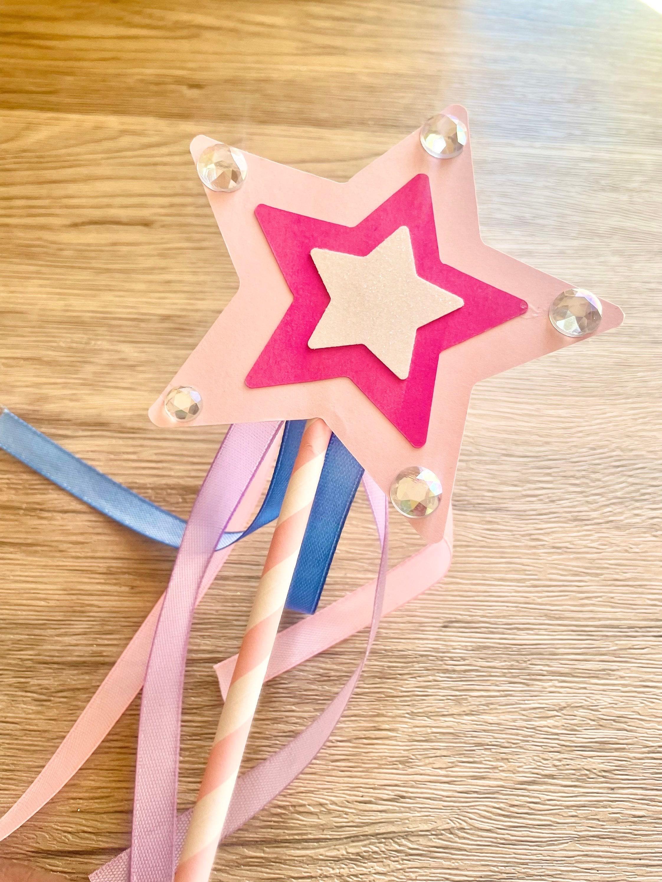Magic Wand Paper Craft Kit Princess Arts Crafts Kit for Kids Magic Wand Craft Kit Kids Art Kit Princess Party Favors Etsy