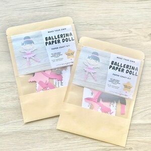 Ballerina Paper Doll Paper Craft Kit, Arts & Crafts Kit for Kids ...
