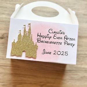 Personalized Fairytale Castle Goodie Boxes, Custom Castle Goodie Box Labels, Princess Party Favor Boxes, Custom Castle Goodie Boxes