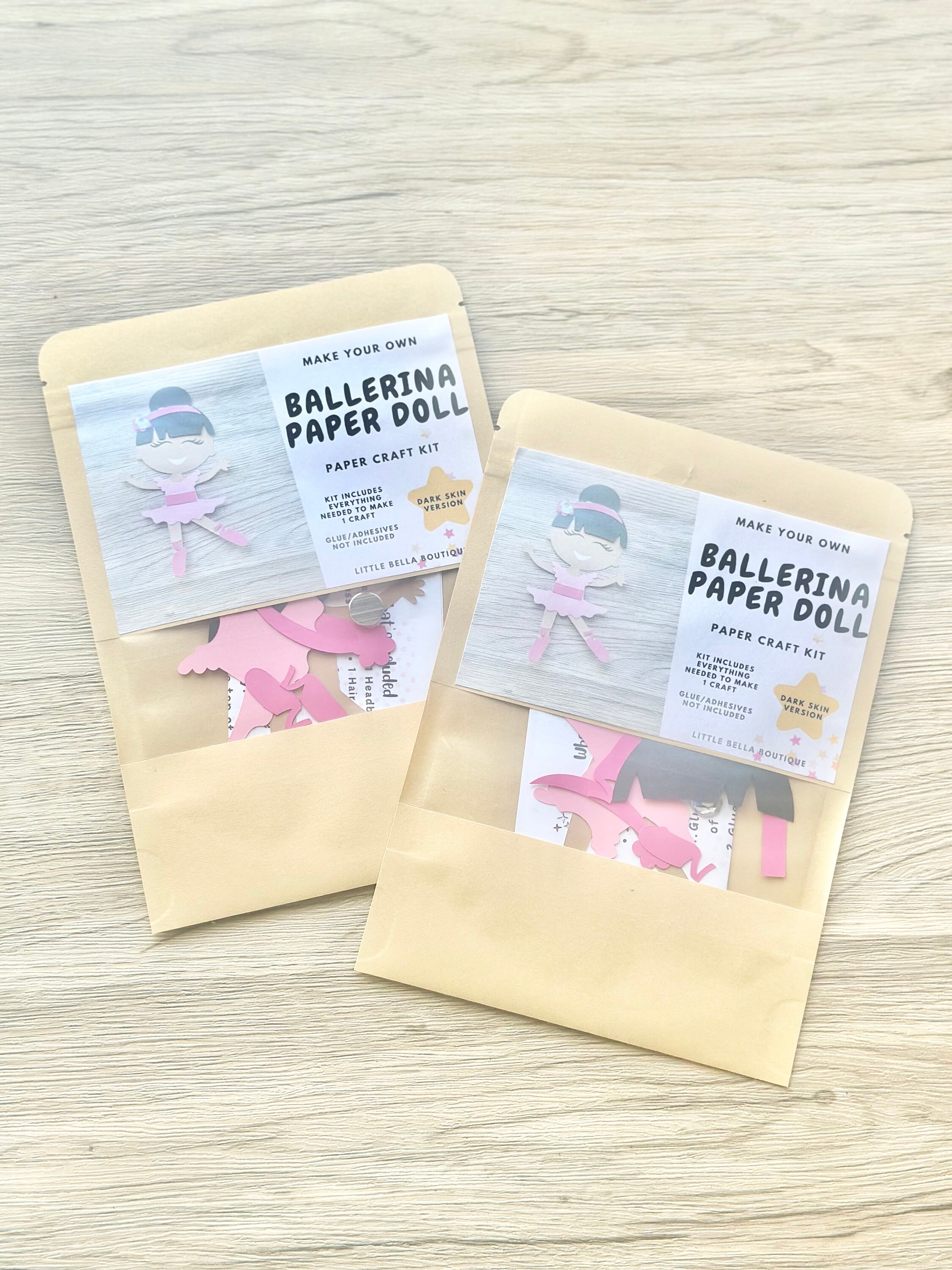 Ballerina Paper Doll Paper Craft Kit Ballerina Arts & Crafts Kit for ...
