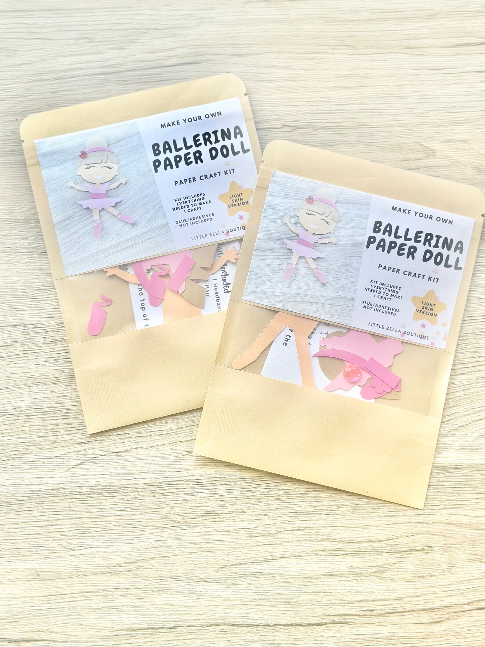 Ballerina Paper Doll Paper Craft Kit Ballerina Arts & Crafts Kit for ...