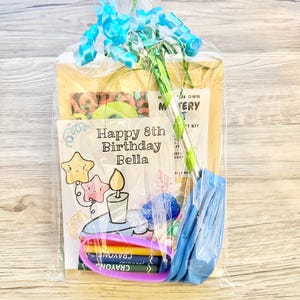 Birthday Party Favor Bag, Birthday Pre-filled Goodie Bags, Birthday Party Craft Kit Goodie Bags, Birthday Bag, Pre-Filled Birthday Gift