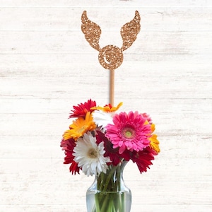 Glitter Winged Ball Centerpiece Sticks, Glitter Table Decorations, Glitter Centerpiece Decor, Event Decorations