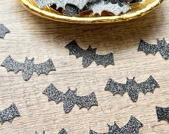 Glitter Bats Confetti, Spooky Party, Trick Or Treat Table Scatter, Halloween Bat Confetti, Spooky Bats, Spooky Decor, Halloween Party