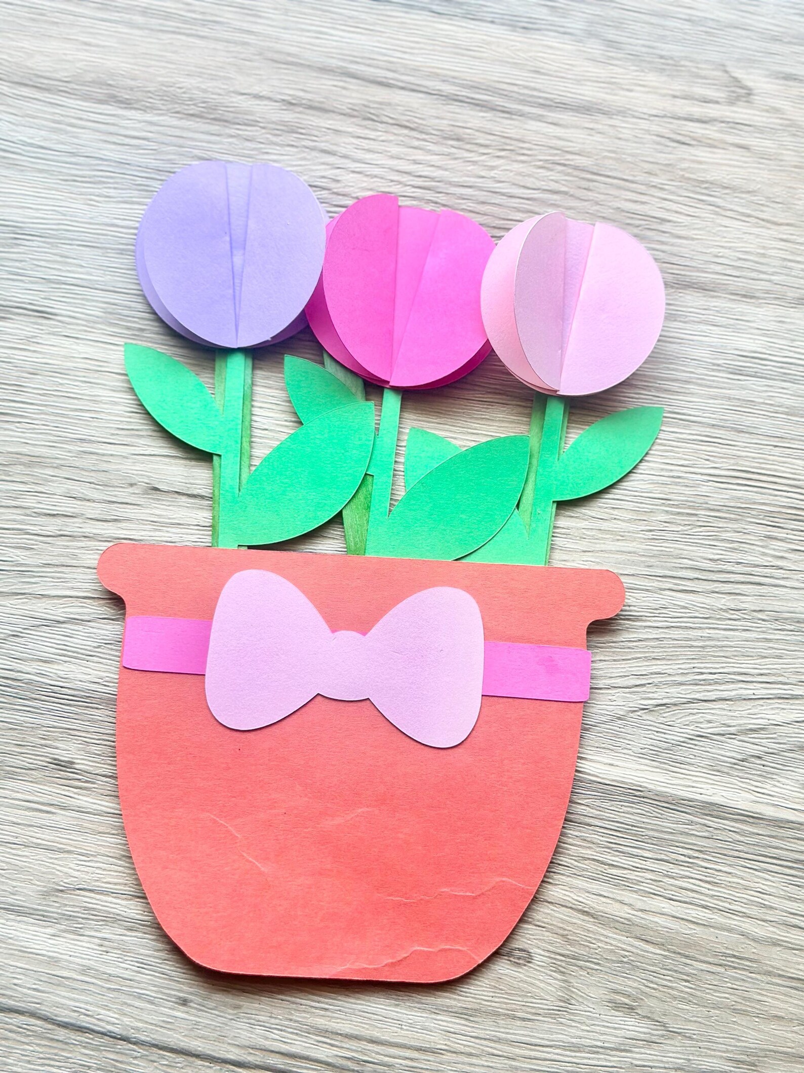 Spring Flower Pot Paper Craft Kit, Flower Arts & Crafts Kit for Kids ...