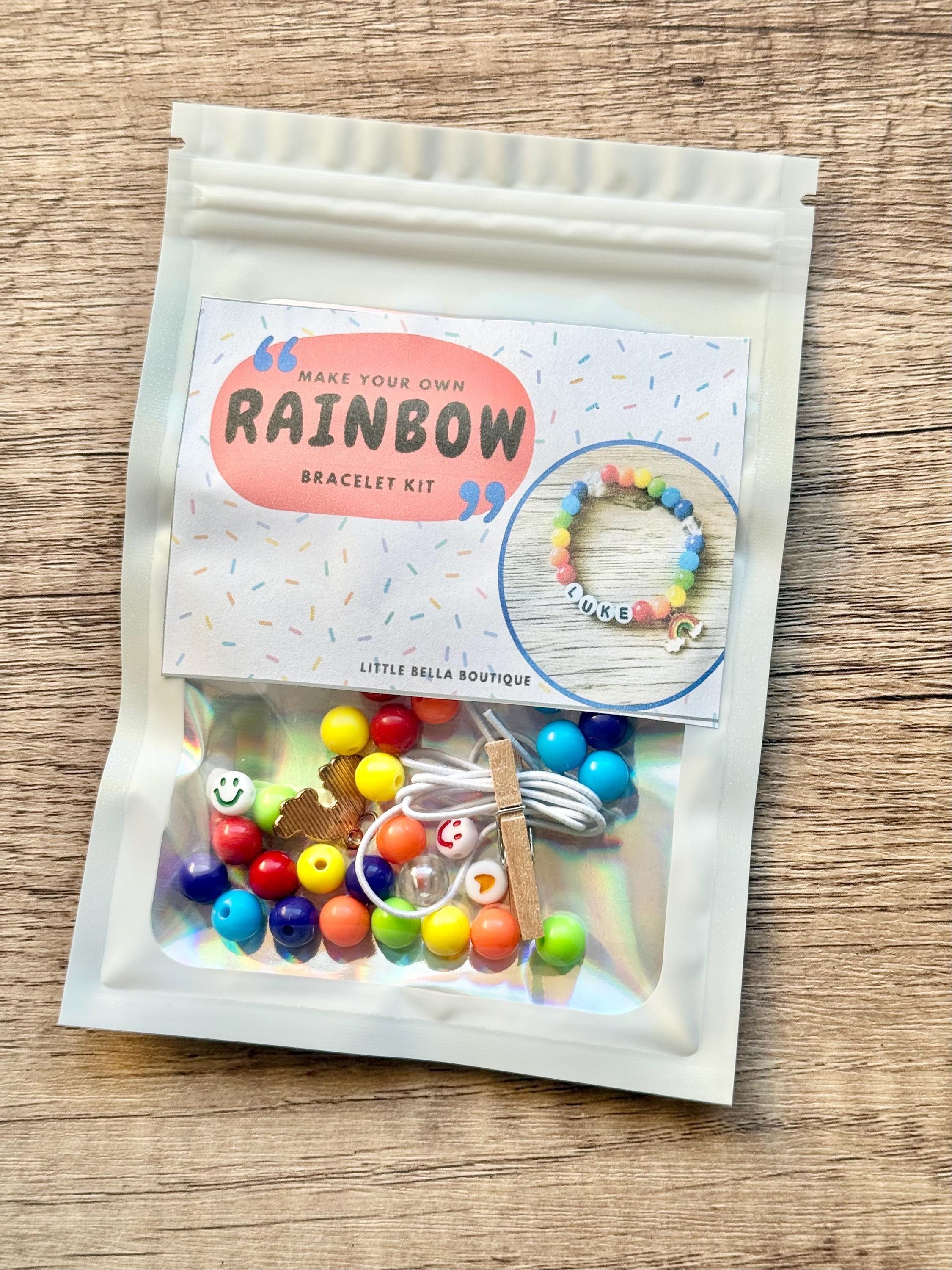 24 Beautiful Bead Crafts for Kids 9 Rainbow Make Your Own Bracelet Craft Kit, Rainbow Bead Craft Kit For…