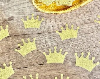 Glitter Crown Confetti, Princess Party Table Scatter, Royal Birthday Decor, Fairy Tale Baby Shower, Prince Party, Royalty