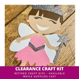 CLEARANCE CRAFTS: Fairy Paper Doll Paper Craft Kit, Fairy Arts & Crafts Kit For Kids, Fairy Craft Kit, Fairy Party Favor, Pre-Cut Crafts