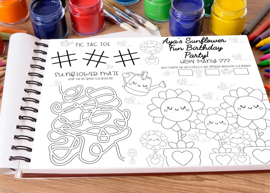 Editable Spring Flowers Activity Sheet Game, Printable Garden Party ...