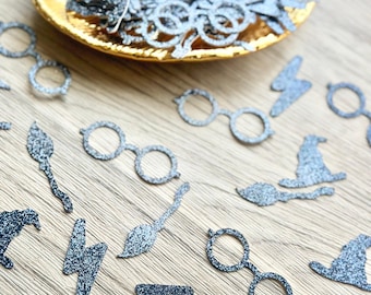 Glitter Wizard Confetti, Magic Party, Wizard Birthday, Spellbound Celebration, Fantasy Theme, Magical Table Scatter, Wizard School