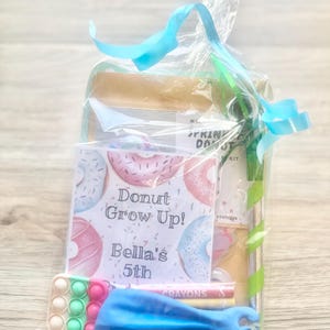 Donut Party Favor Bag, Sweet Treats Pre-filled Goodie Bags, Craft Kit Goodie Bags, Donut Party Bags, Donut Birthday, Too Sweet Birthday