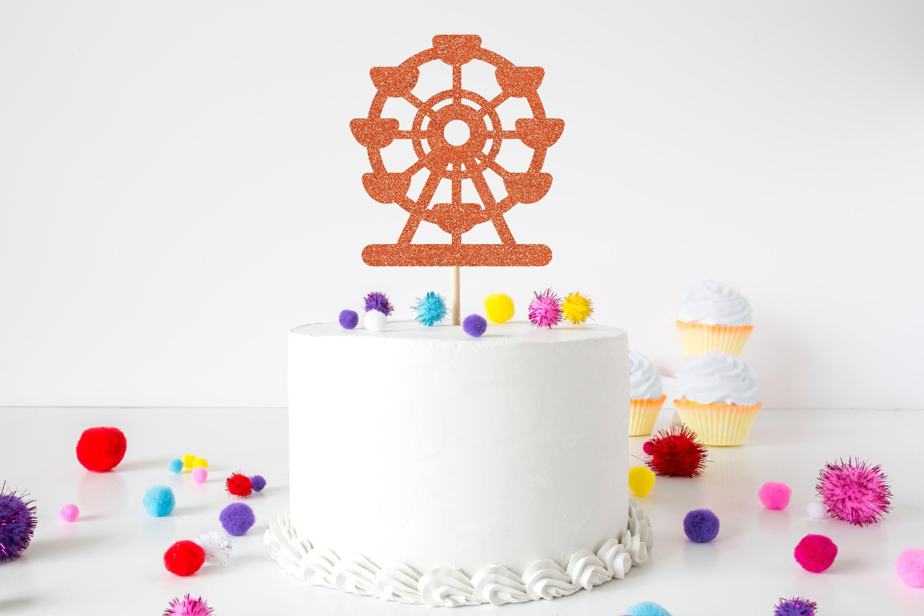 Ferris Wheel Cake Topper, Theme Park Ride Cake Topper, Fun Wheel Party ...