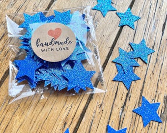 Glitter Star Confetti, Twinkle Twinkle Baby Shower Decor, Celestial Birthday Table Scatter, Star Party Decorations