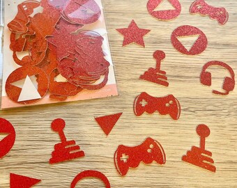 Glitter Gamer Party Confetti, Video Game Party Decor, Game Controller Theme, Birthday Party, Gaming Decor, Kids Gamer Celebration