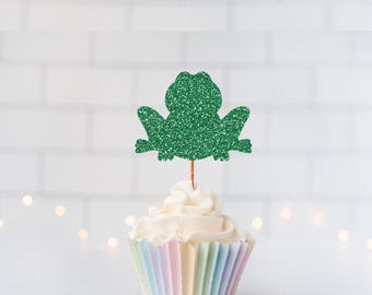 Glitter Frog Cupcake Toppers, Pond Theme, Amphibian Decor, Nature Party, Lily Pad Vibes, Zoo Animals, Cute Frog Birthday, Reptiles, Swamp