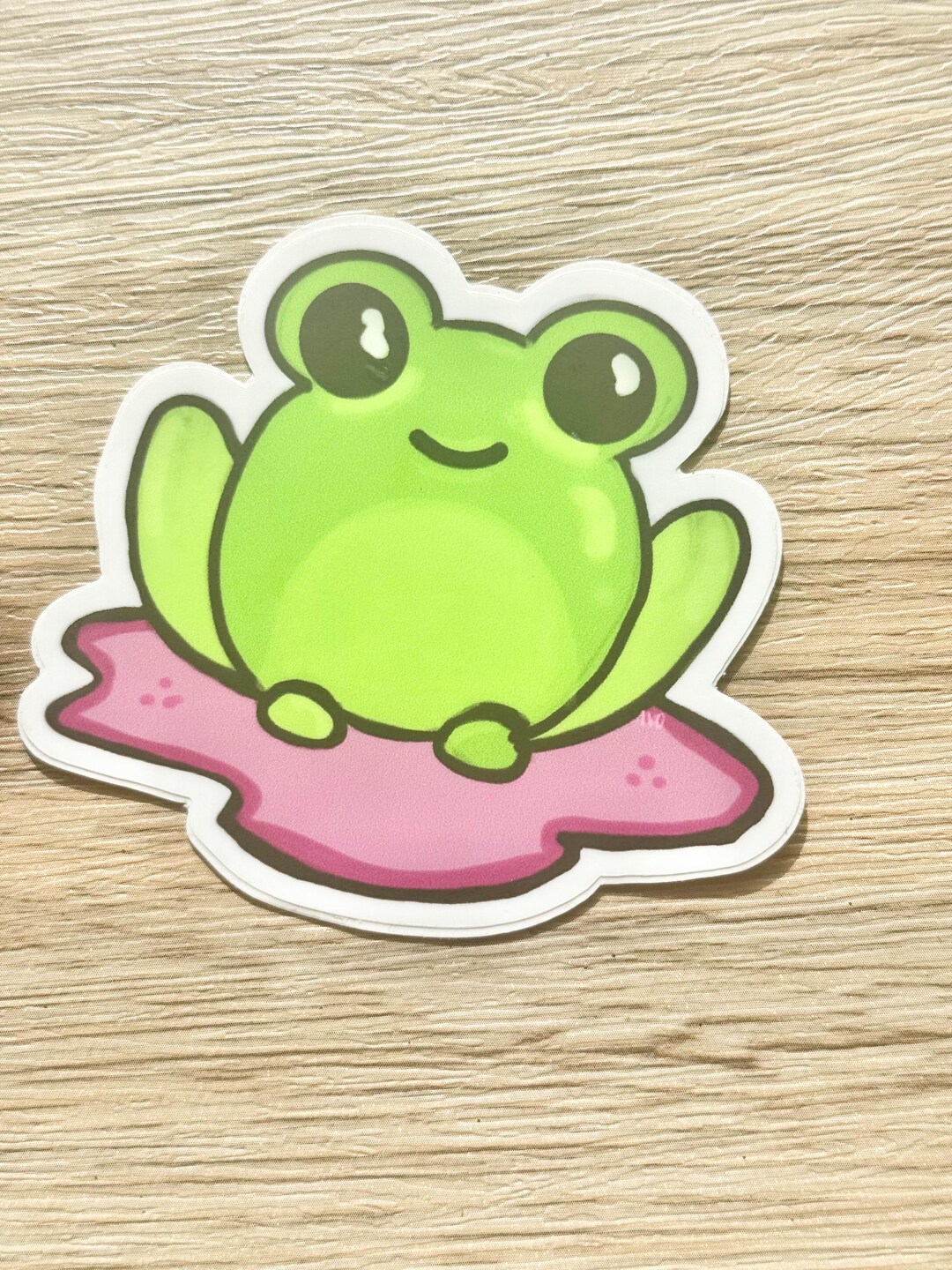 Frog Vinyl Sticker - Etsy