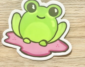 Frog Vinyl Sticker