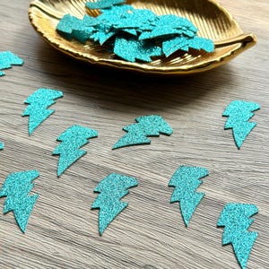Glitter Superhero Lightning Bolt Confetti, Rock N Roll Lightning Bolt Table Scatter, Lightning Strike, Superheroes, Wizard Lightning