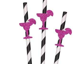 Glitter Margarita Party Straws - 10ct, Cocktail Party, Bachelorette, Taco Tuesday, Happy Hour, Girls Night Out, Fiesta, Spicy Margarita
