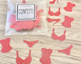 Glitter Lingerie Confetti, Bachelorette Party Decor, Bridal Shower Table Scatter, Girls Night Party Decorations, Hen Party