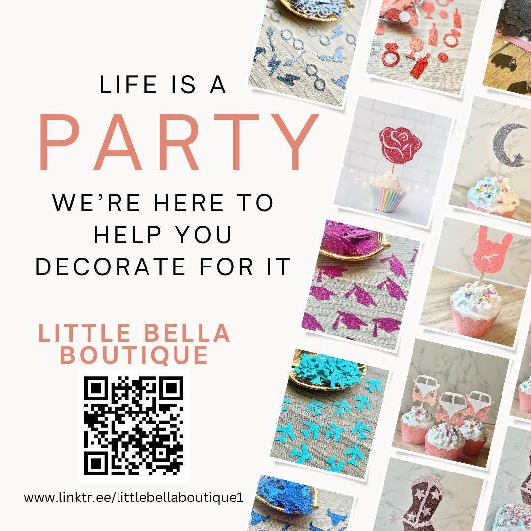 Glitter Bluey Cupcake, Cake & Centerpiece Toppers