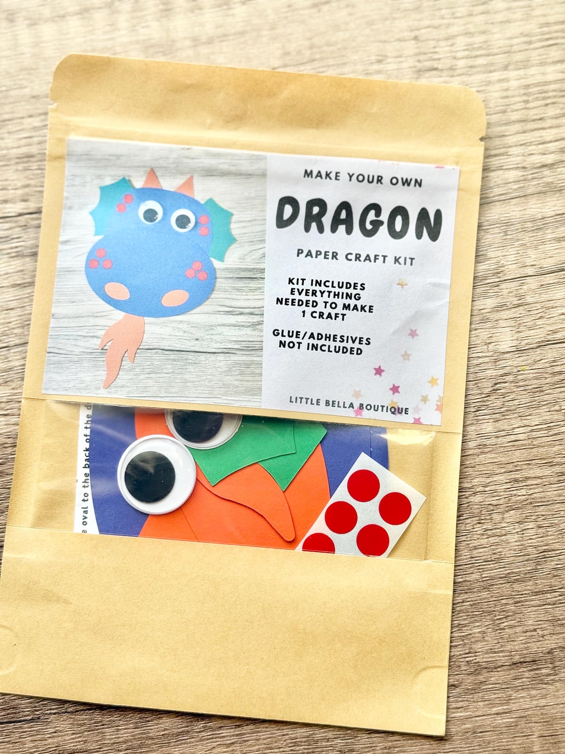 Dragon Paper Craft Kit, Dragon Arts & Crafts Kit for Kids, Dragon Craft ...