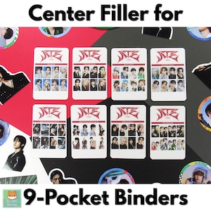 Wypełniacz Stray Kids Binder do segregatora na 9 kart (wersja Stray Kids ATE) | Wypełniacz KPOP Binder | Binder PC | Wypełniacz do kart fotograficznych