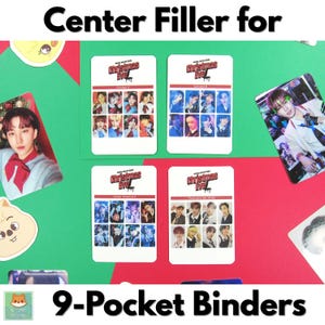 Stray Kids Binder Filler for 9-Pocket Card Binder (Christmas Evel Version) | KPOP Binder Filler | PC Binder Photocard Filler |