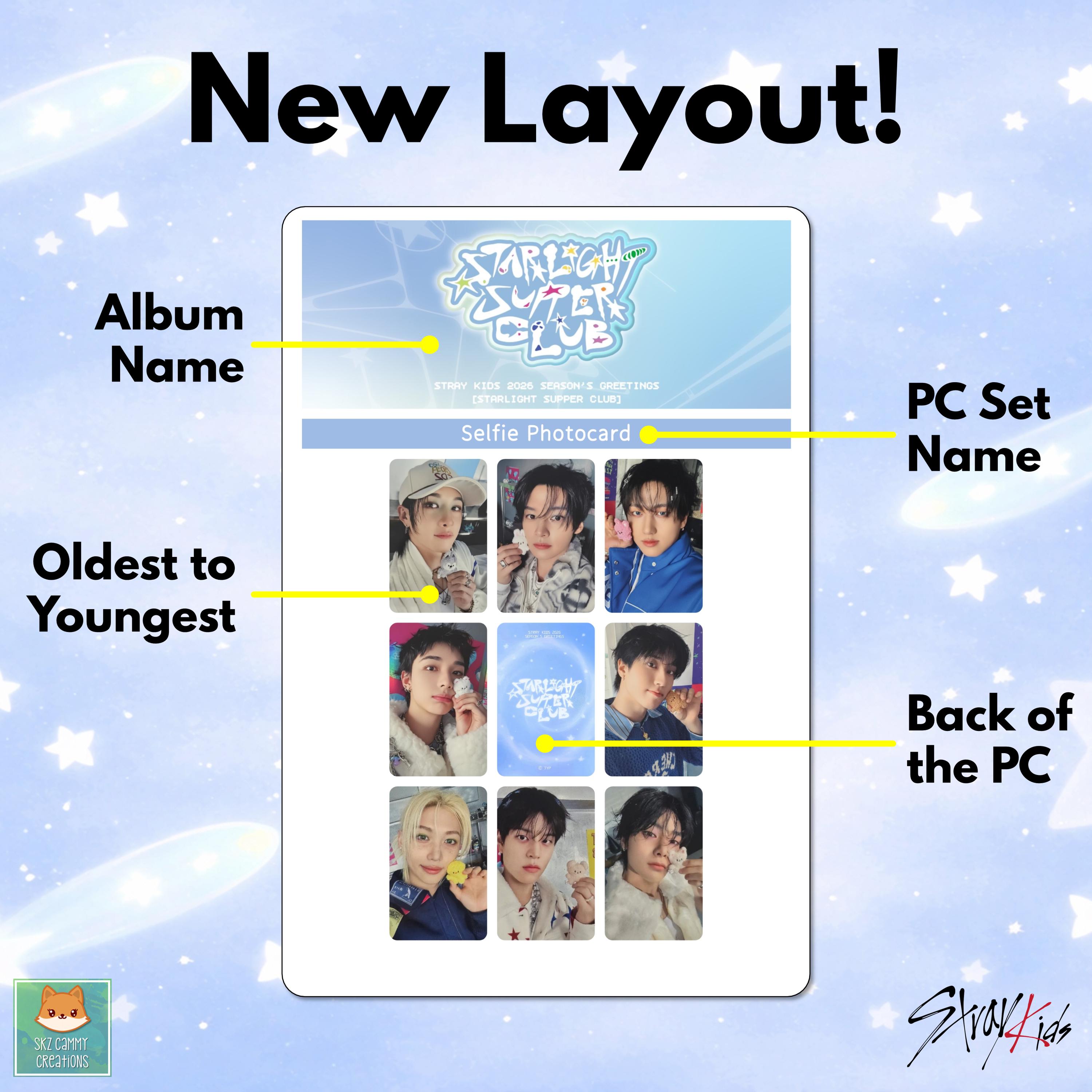 Stray Kids 2026 Season's Greeting: Starlight Supper Club Photocard
