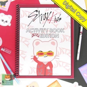 Książka z zadaniami Stray Kids ATE Edition DIGITAL Copy | SKZOO Książka z zadaniami | Łamigłówki, gry i aktywności Stray Kids
