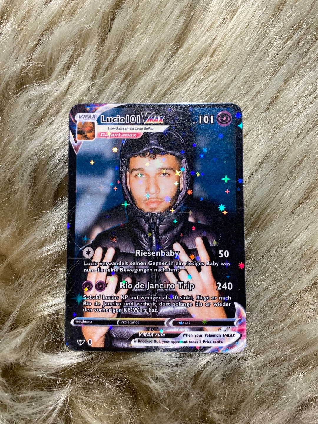 Pokemon Card Lucio101 - Etsy