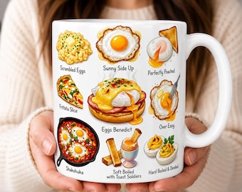 Egg Lover-mok, koffiekop ontbijt, Eggs Benedict-cadeau, brunch foodie aanwezig, keuken restaurant decor chef-kok koken drinkgerei