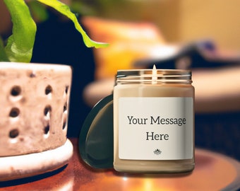 Crea tu propia vela perfumada - Texto personalizado - Ideal para regalos de boda, cumpleaños, divertido, mamá, papá - Regalo personalizable para cualquier ocasión