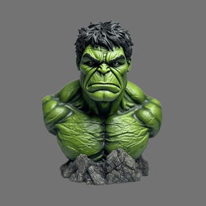 Archivo STL/3MF del busto de Hulk – Figura para impresión 3D | Descarga digital